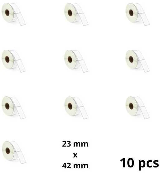 Zebra 23mm x 42mm Thermal Paper Labels 25 mm Core Dore Manufacturer, 10 pcs
