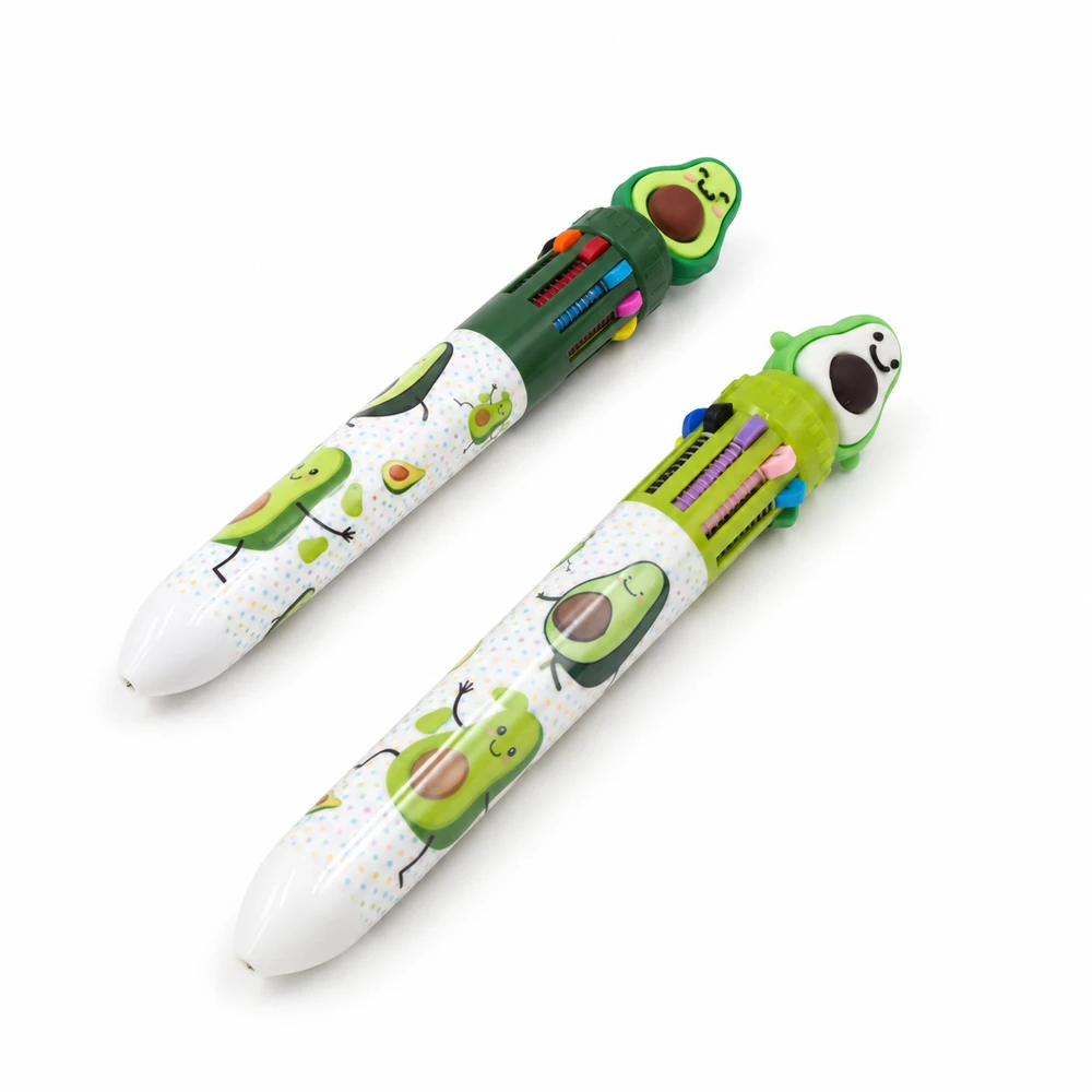 10 spalvų tušinukas su avokado dekoracija