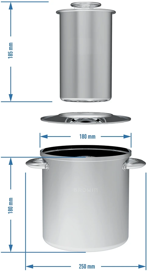 Browin 1,5kg Kumpio viryklė 1,5kg