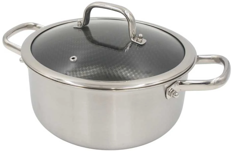 Puodas su dangčiu OSFÉ Tri-Ply, 24 cm, 5 l