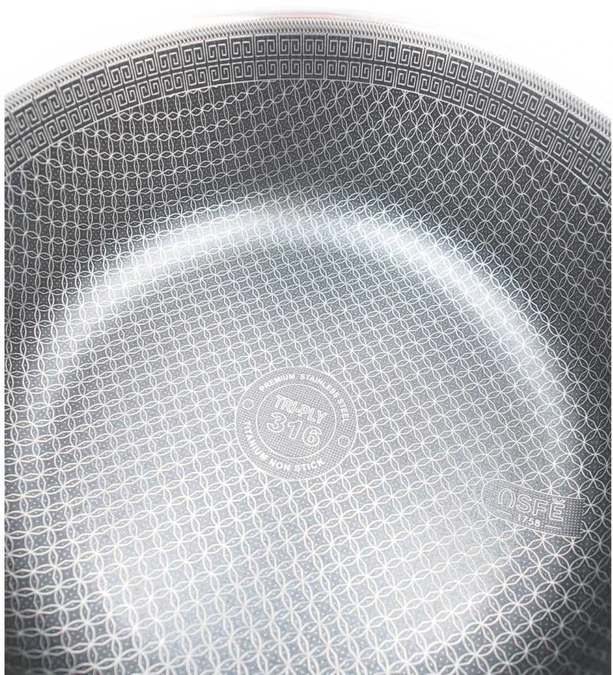 Puodas su dangčiu OSFÉ Tri-Ply, 24 cm, 5 l