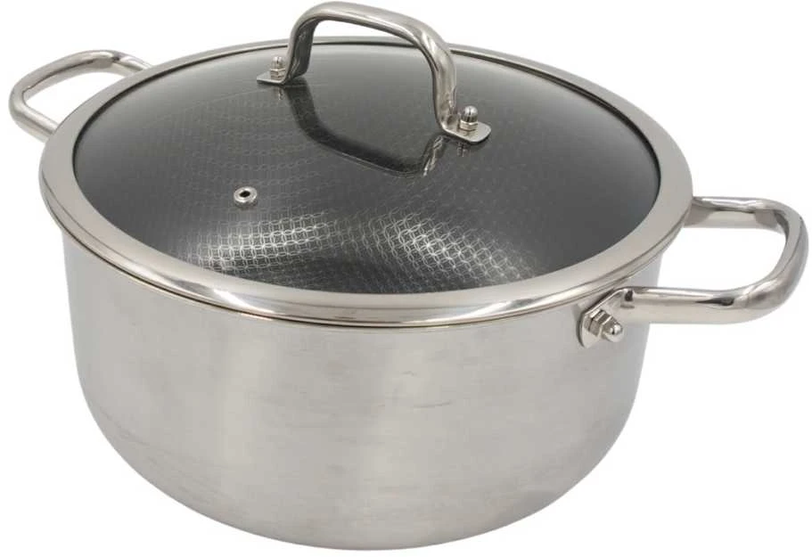 Puodas su dangčiu OSFÉ Tri-Ply, 26 cm, 7 l