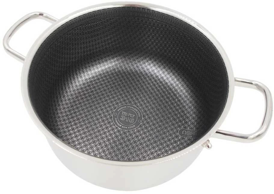 Puodas su dangčiu OSFÉ Tri-Ply, 28 cm, 8 l