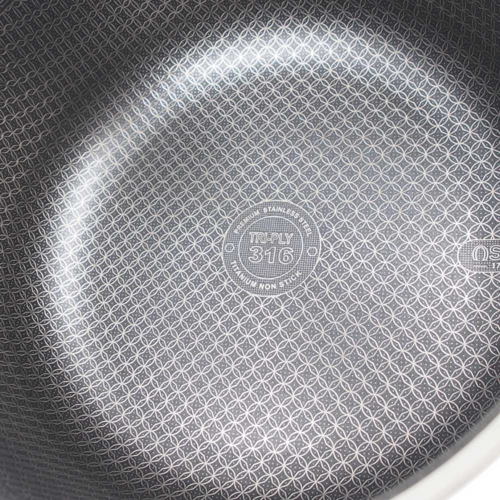 Puodas su dangčiu OSFÉ Tri-Ply, 28 cm, 8 l