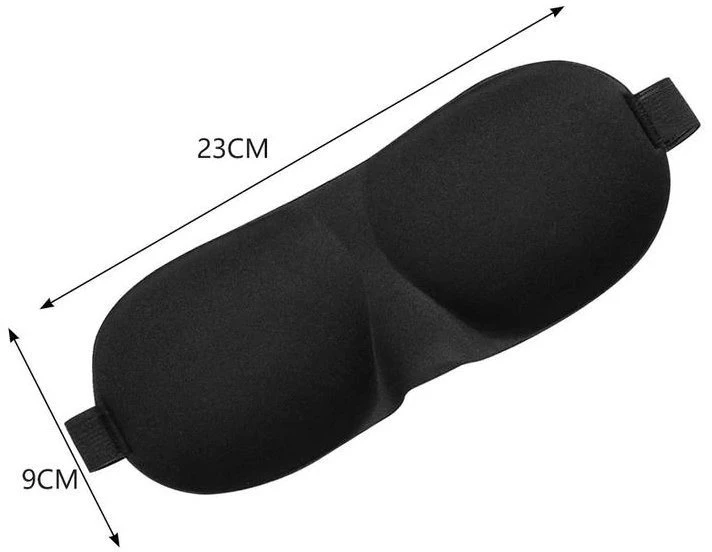 3D miego kaukė akims – maksimalus komfortas ir visiška tamsa