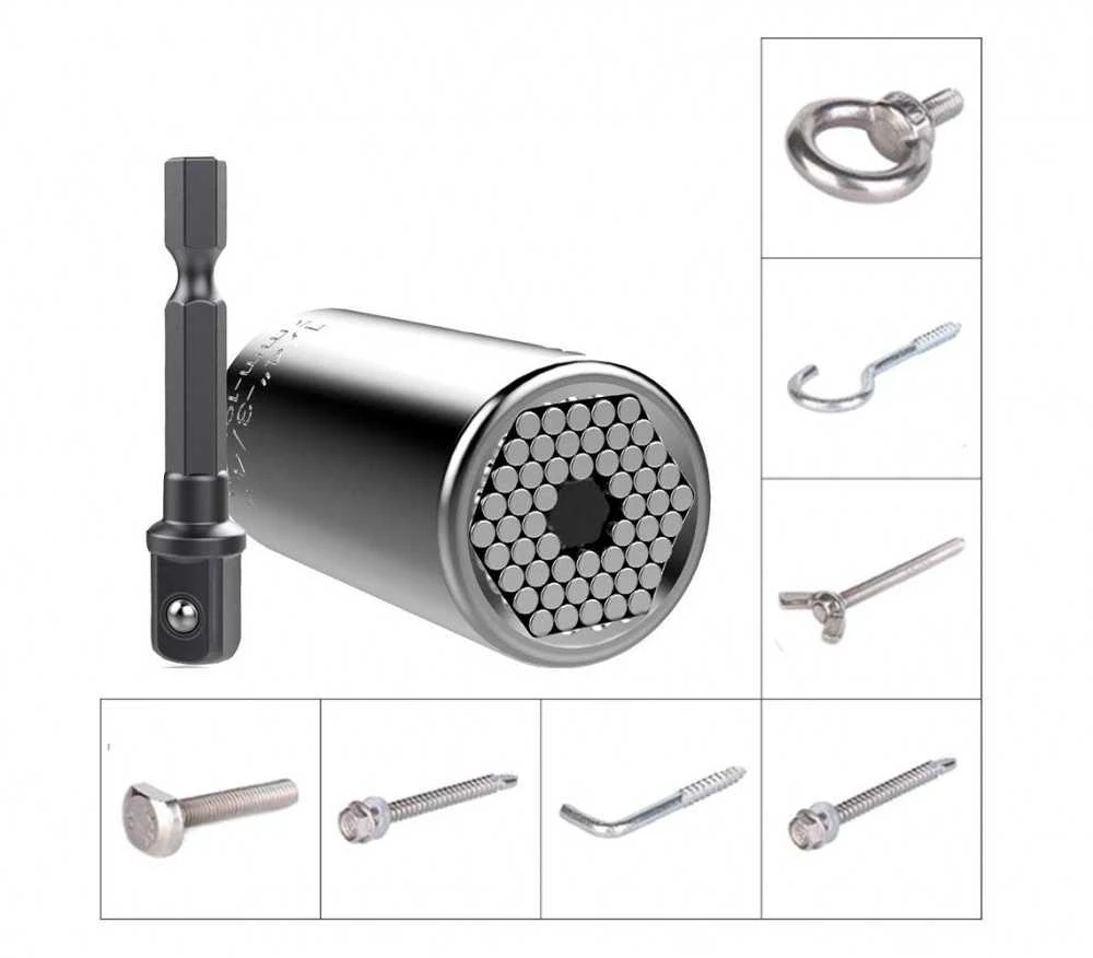 7-19mm Universali Galvutė + raktas