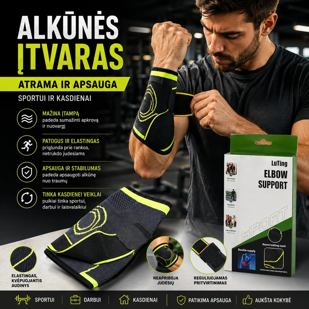 Alkūnės įtvaras XLINE