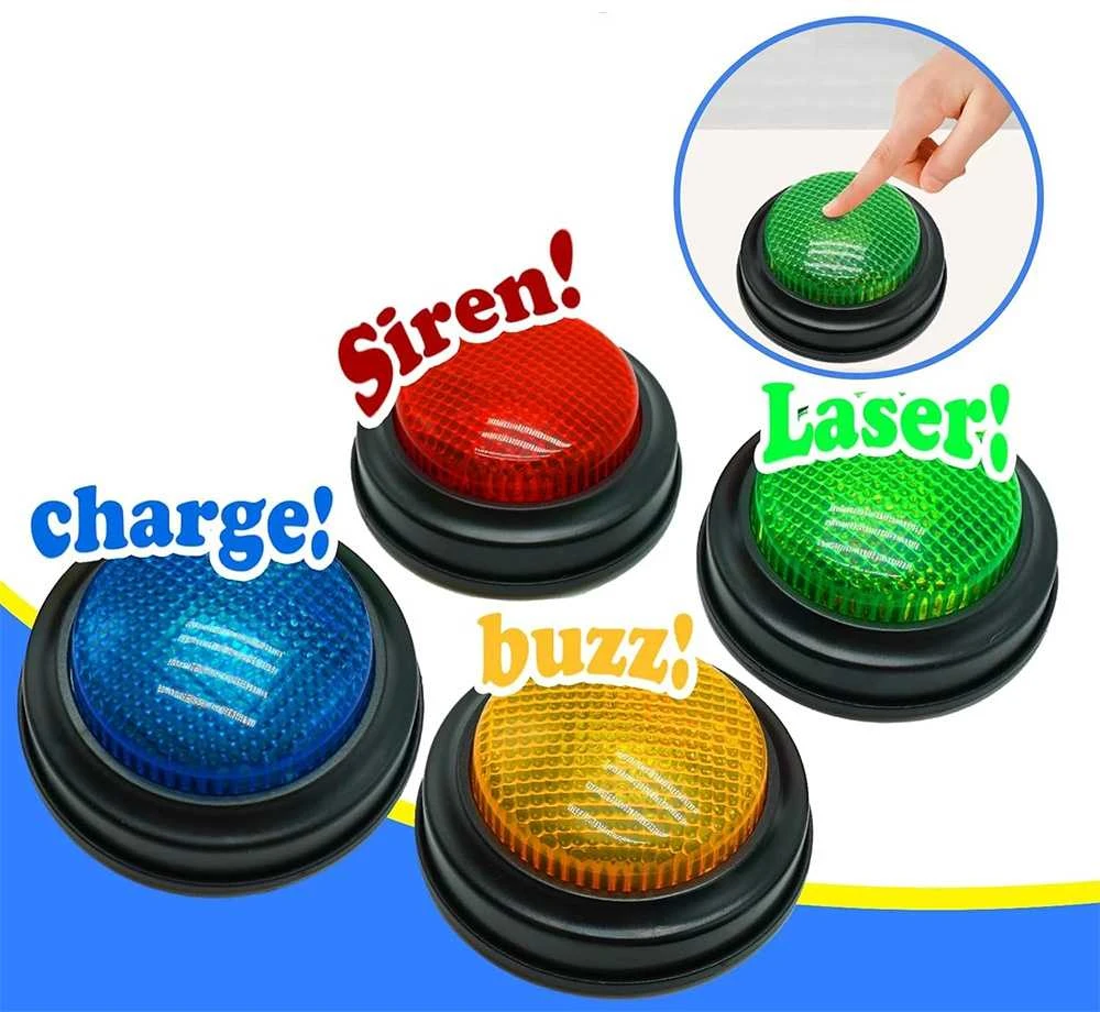 Atsakymo mygtukai "Buzzers" 4 vnt.