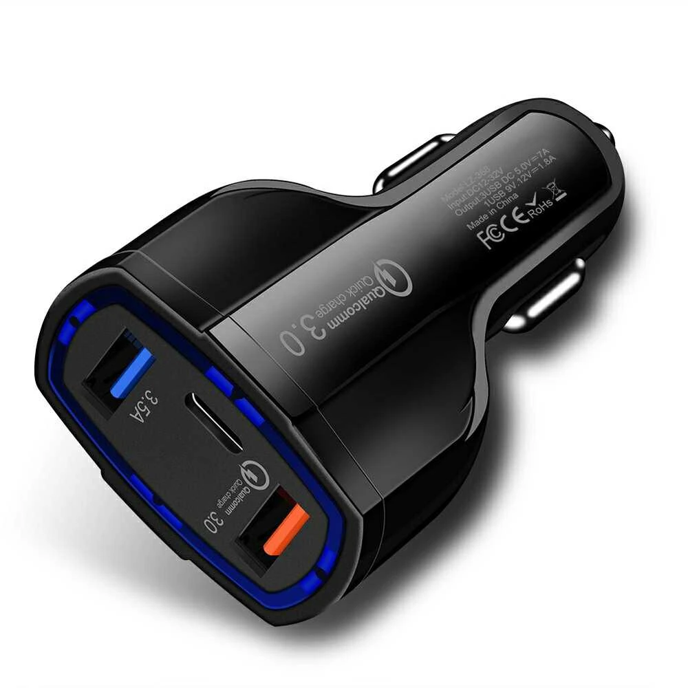 Auto Įkroviklis QC 3.0 TYPE-C