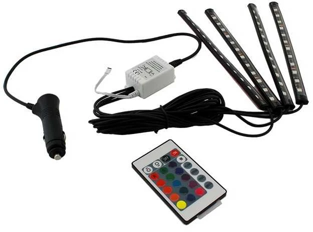 Automobilio LED RGB lazdelės 22CM