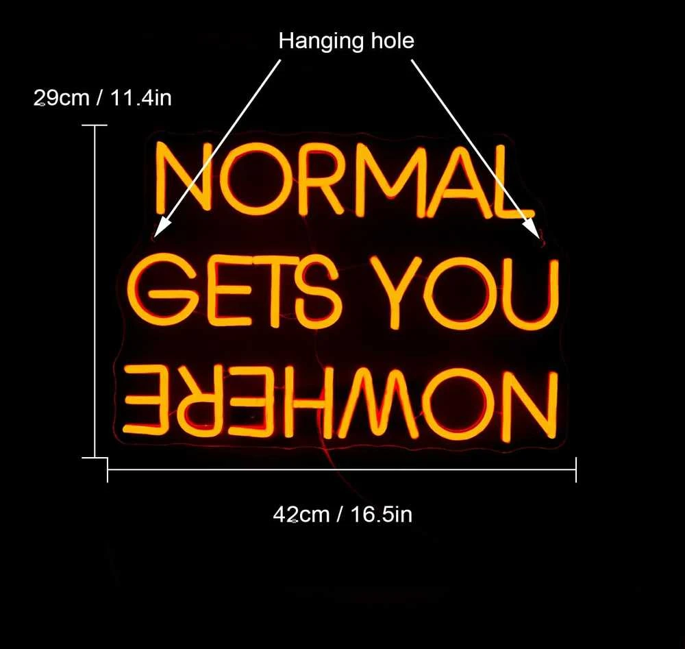 Dekoracinis šviestuvas "NORMAL GETS YOU NOWHERE"
