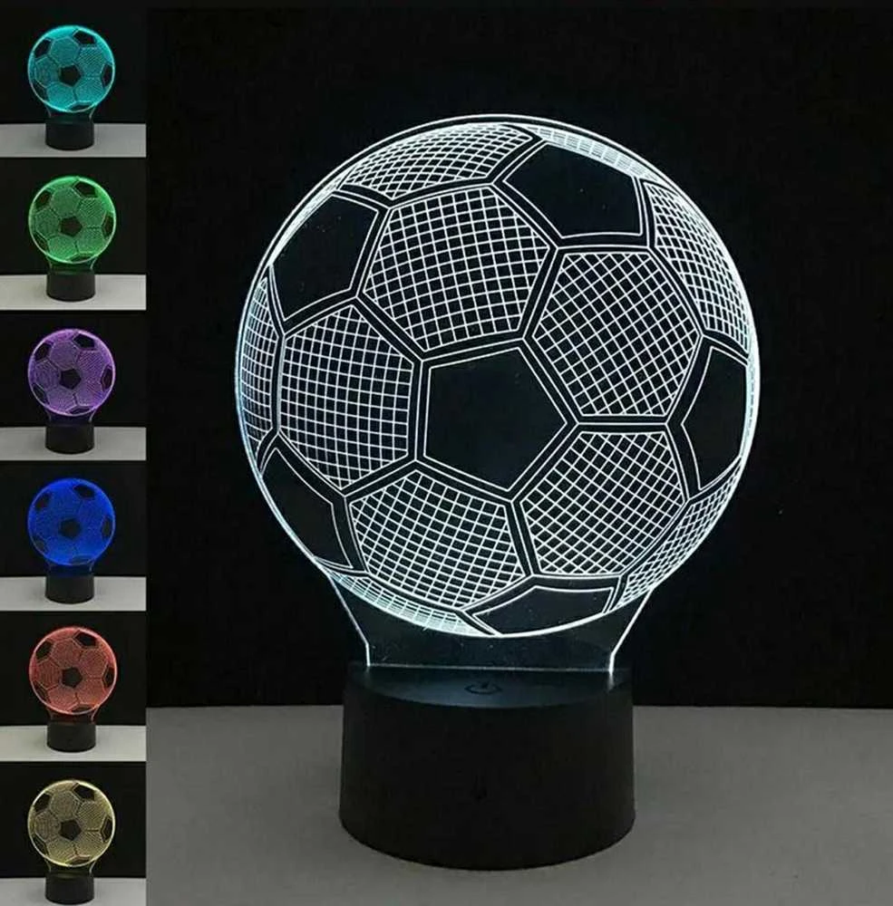 Zd98 Dekoratyvinė LED lempa, futbolo kamuolio formos