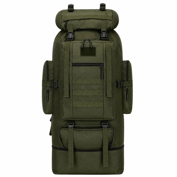 BQ43D taktinė kuprinė 100l, vandeniui atspari, žalia
