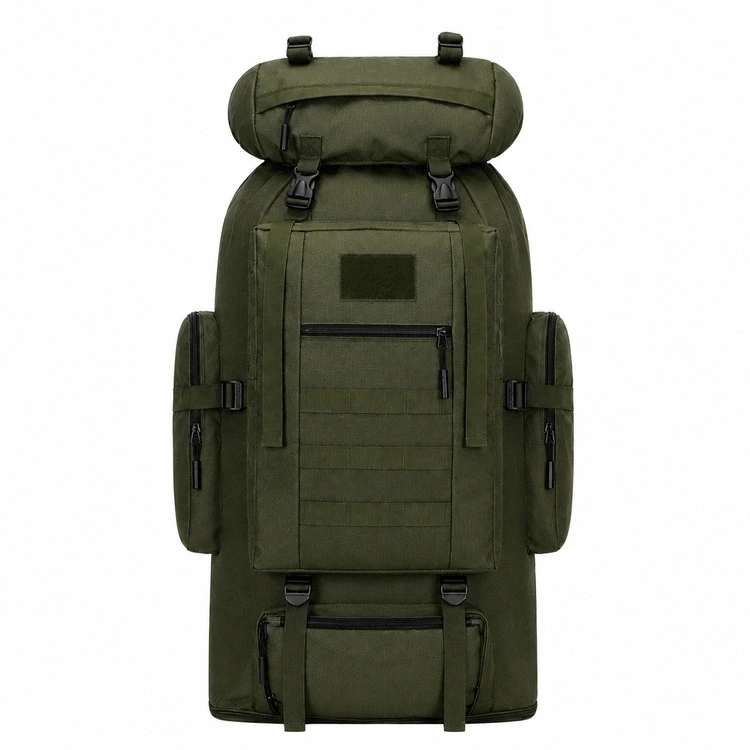 BQ43D taktinė kuprinė 100l, vandeniui atspari, žalia