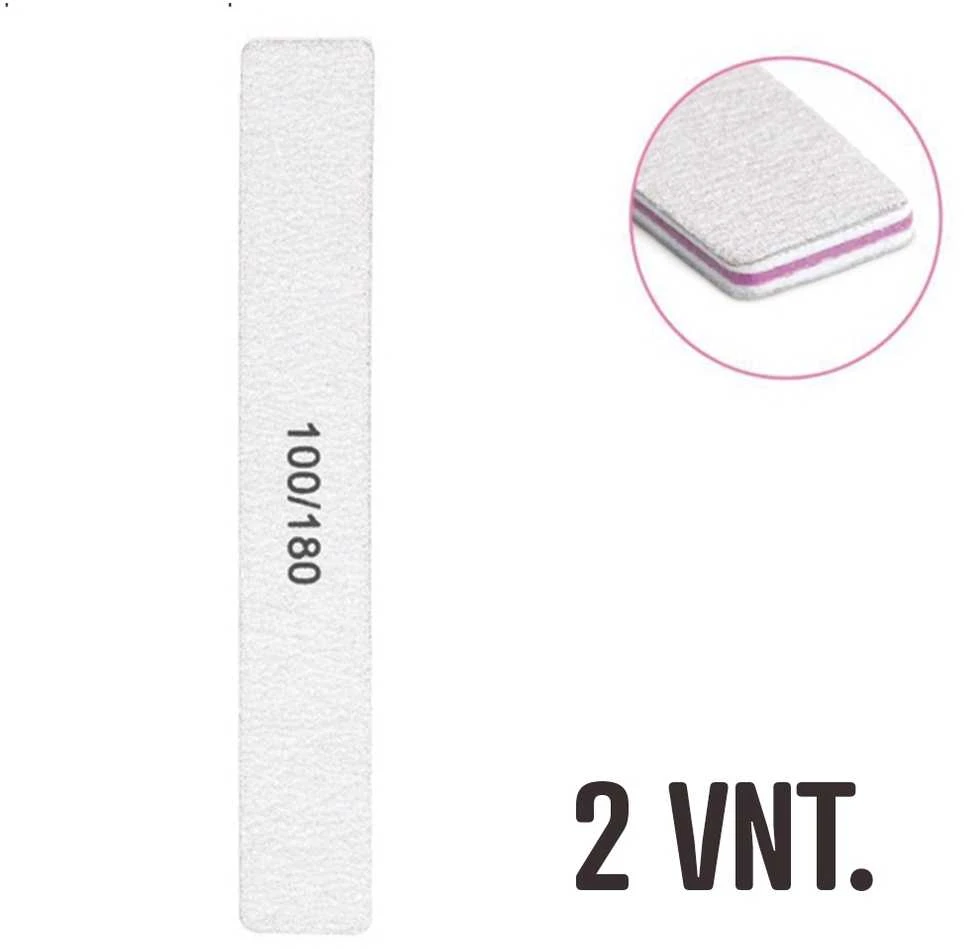 Nagų dildės 100/180 grit, 2 vnt.