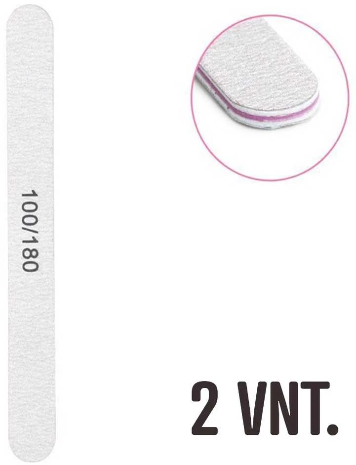 Nagų dildės 100/180 grit (2 vnt.)
