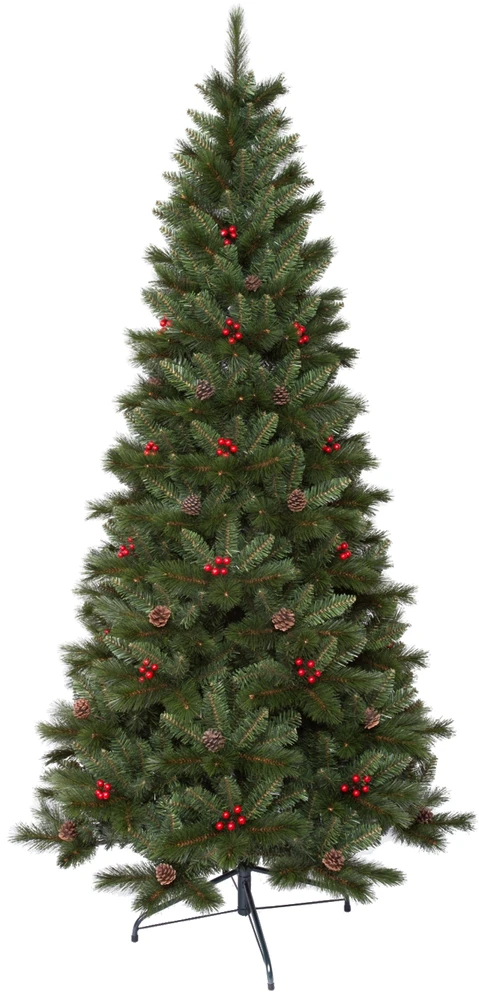 Dirbtinė žalia eglutė su LED apšvietimu, 180 cm