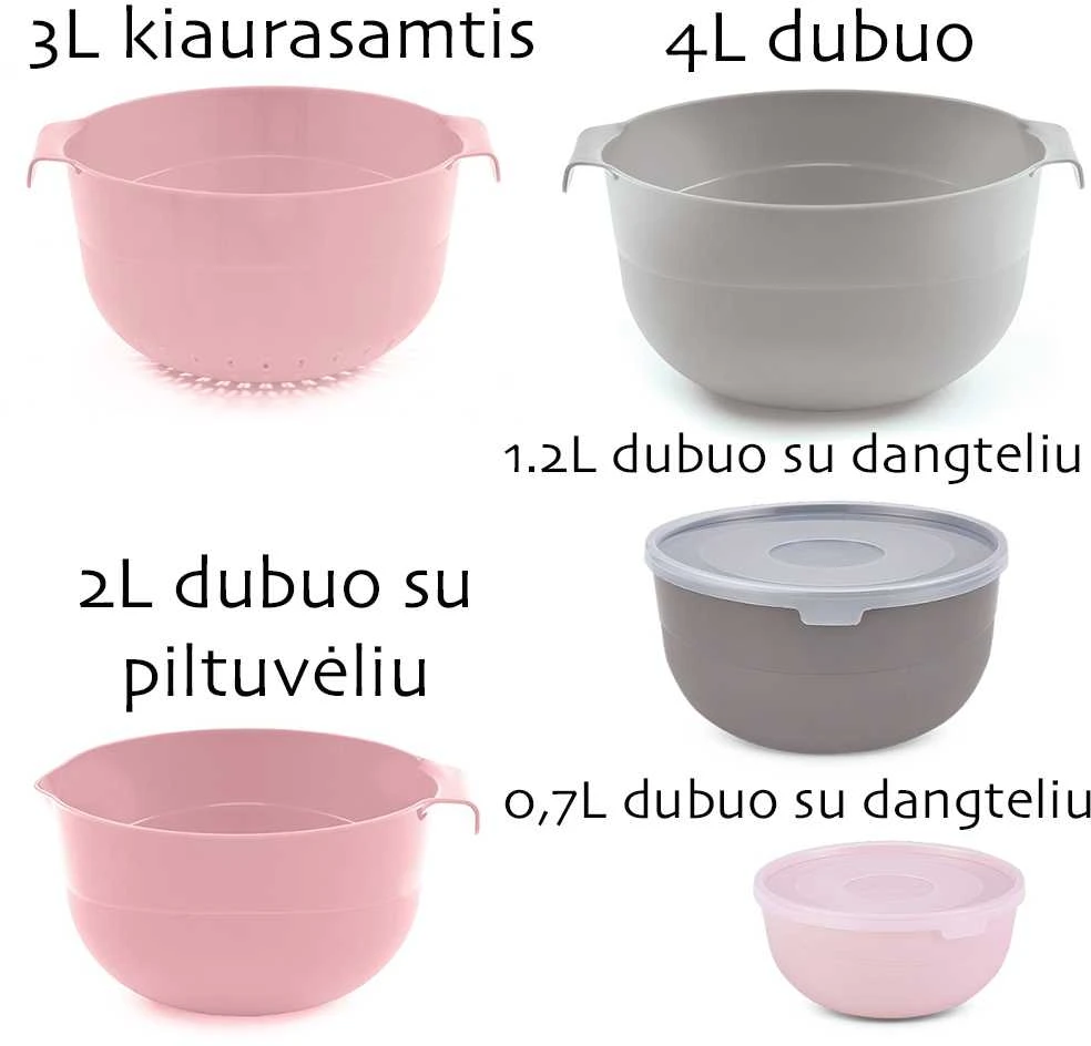 Dubenėlių rinkinys, 7- ių dalių.