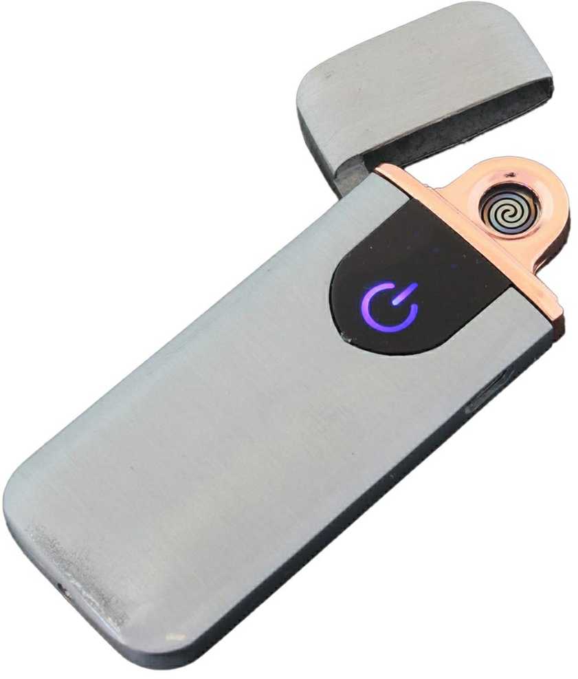 ATL Zapalinis AG773B su USB įkrovimu, sidabrinis