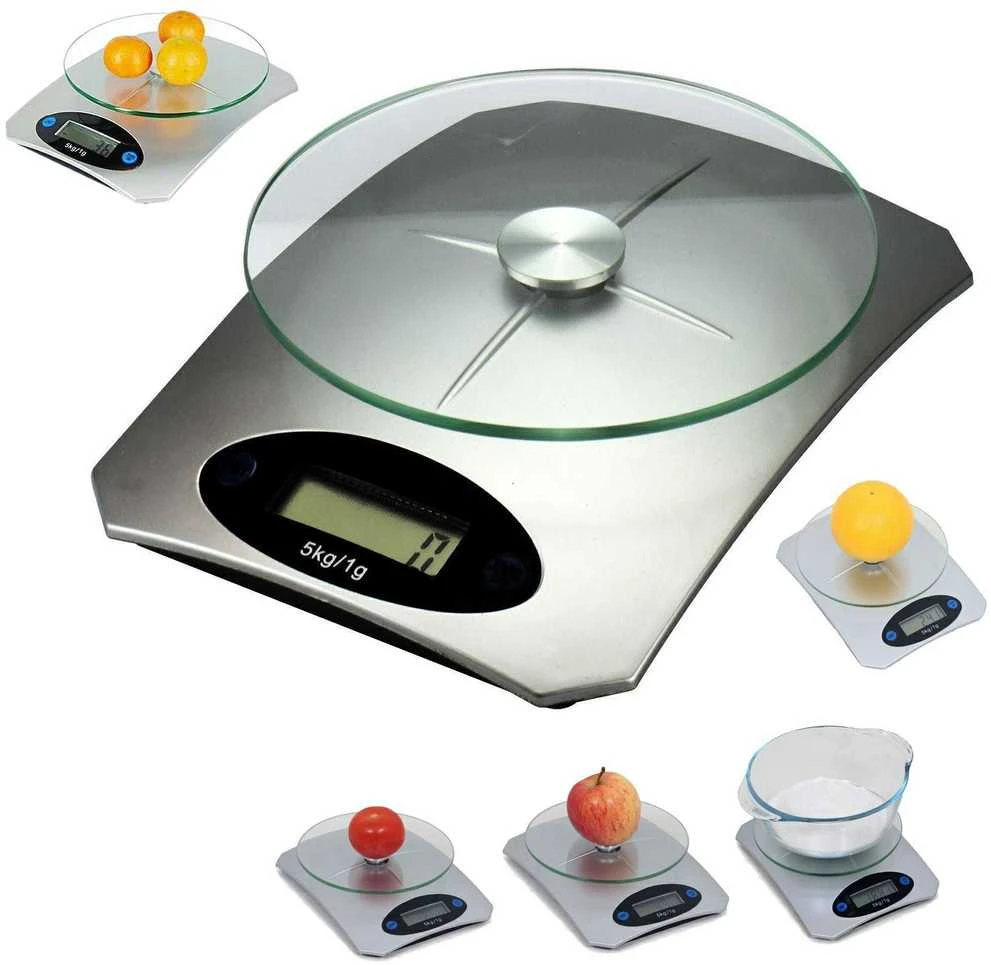 Elektroninės virtuvinės svarstyklės 5KG/1G