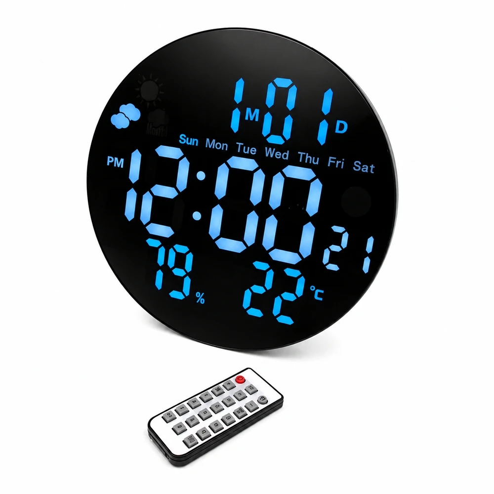 Elektroninis laikrodis su data ir termometru TR2250H