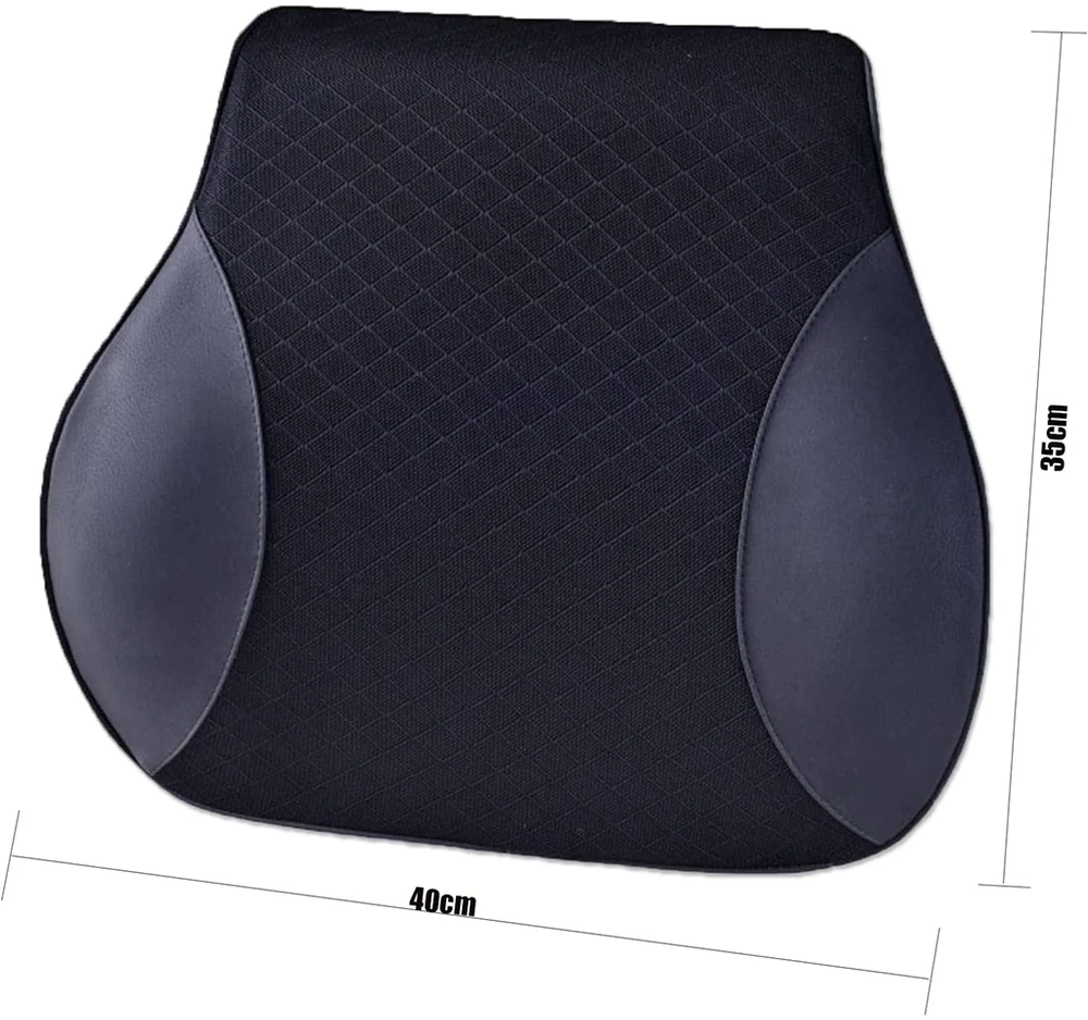 Ergonominių pagalvių rinkinys automobiliui JUODA