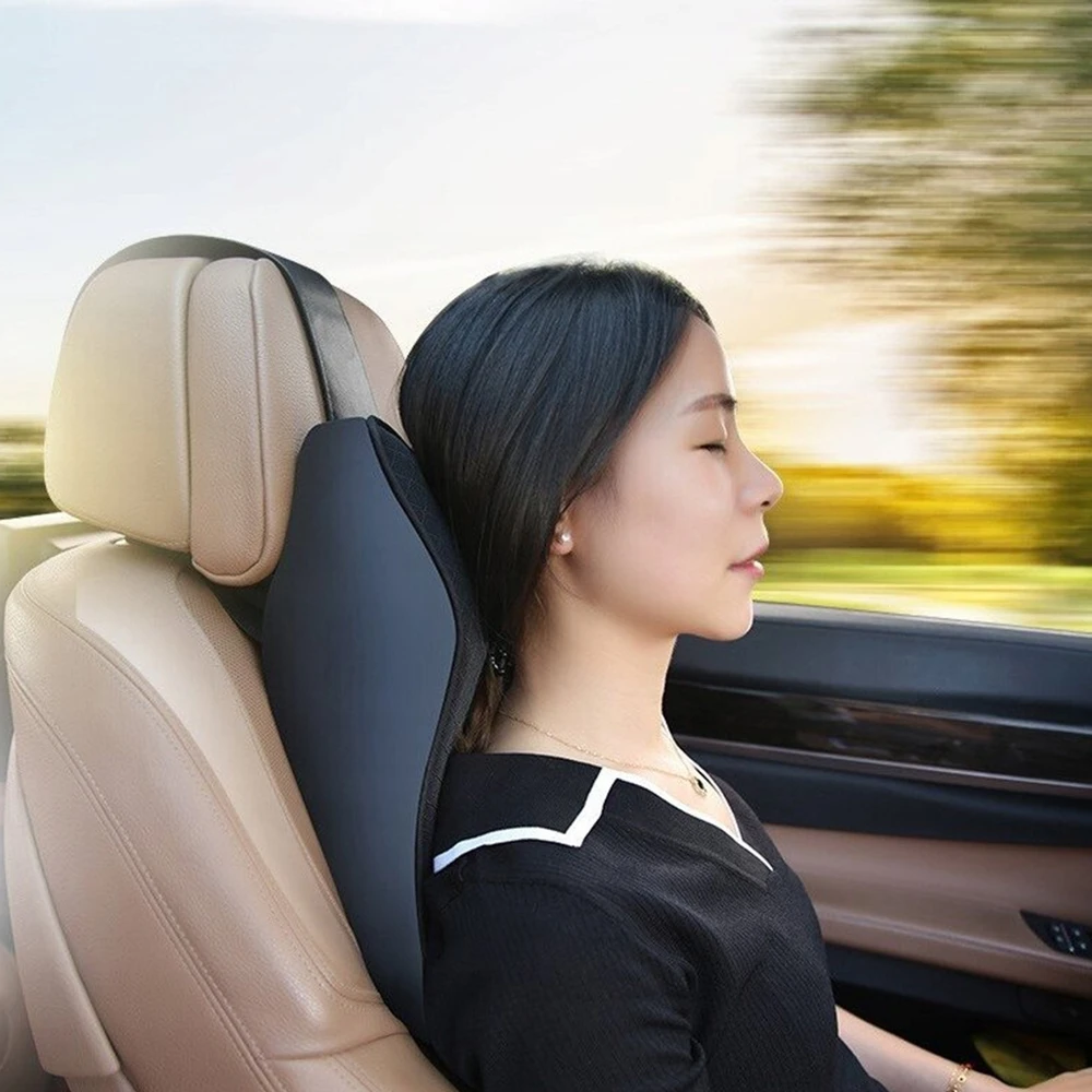 Ergonominių pagalvių rinkinys automobiliui JUODA