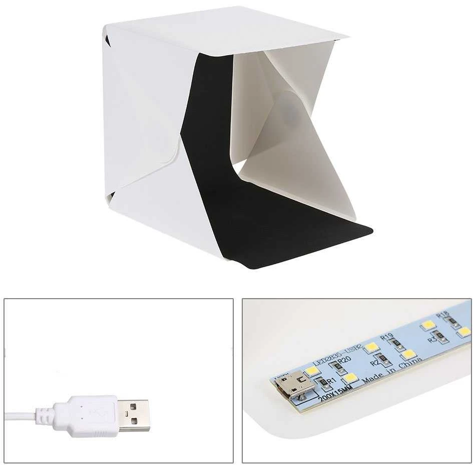 Fotografavimo dėžė SU LED apšvietimu