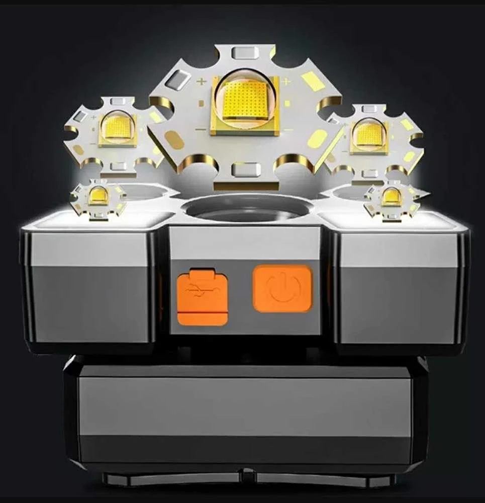 Galvos Prožektorius – 9x XPE LED