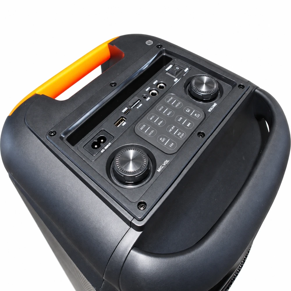 belaidė garso kolonėlė su mikrofonu ir led apšvietimu, 40 W