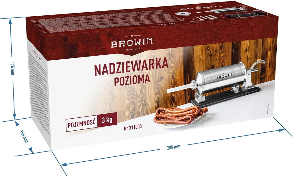 Browin Horizontalus dešrelių kimštuvas 3kg