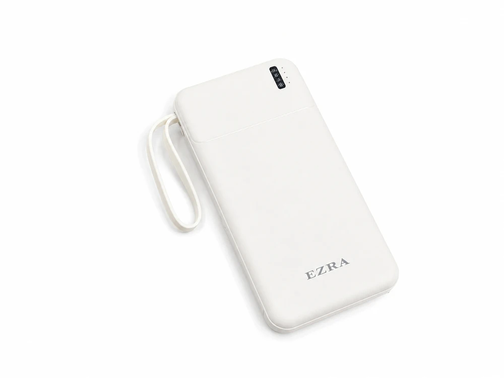 Išorinė baterija su integruotais laidais EZRA PB147-1 10 000 mAh
