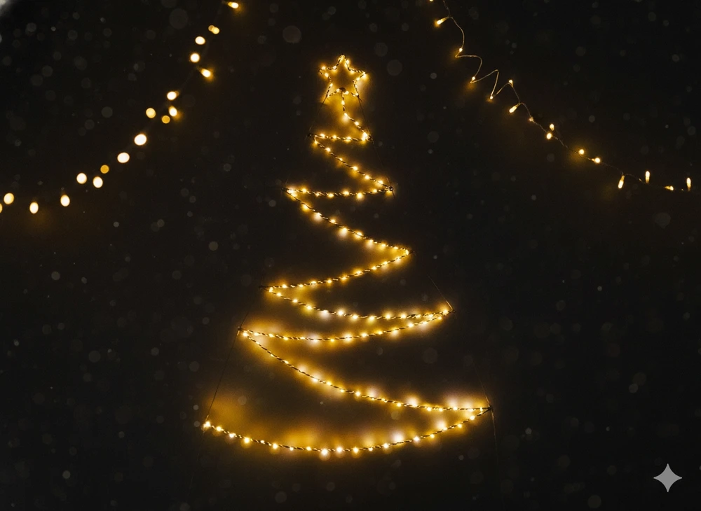 Kalėdinė LED eglutė su žvaigžde, 105 cm, šiltai balta