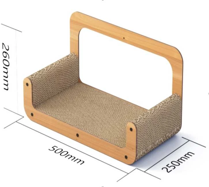 Kartoninė draskyklė katėms 50 x 25 x 26 cm