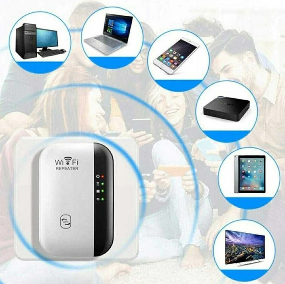 Kartotuvo 2,4 GHz signalo stiprintuvas Baltas