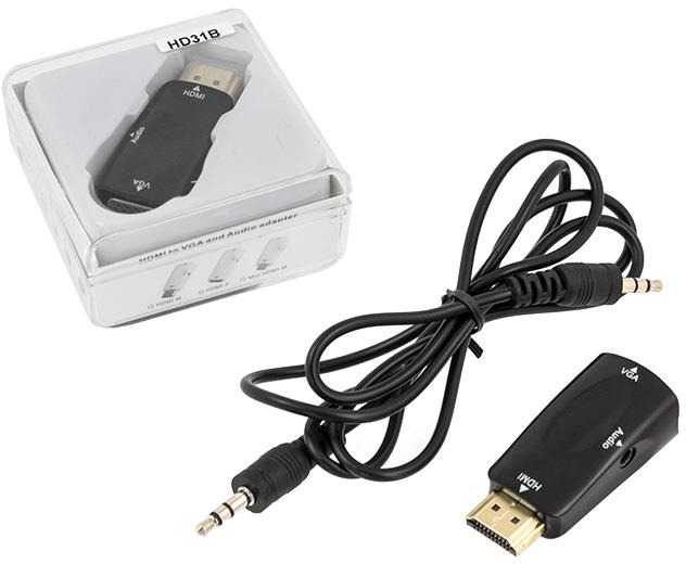 ATL Keitiklis adapteris HDMI į VGA + Audio laidas