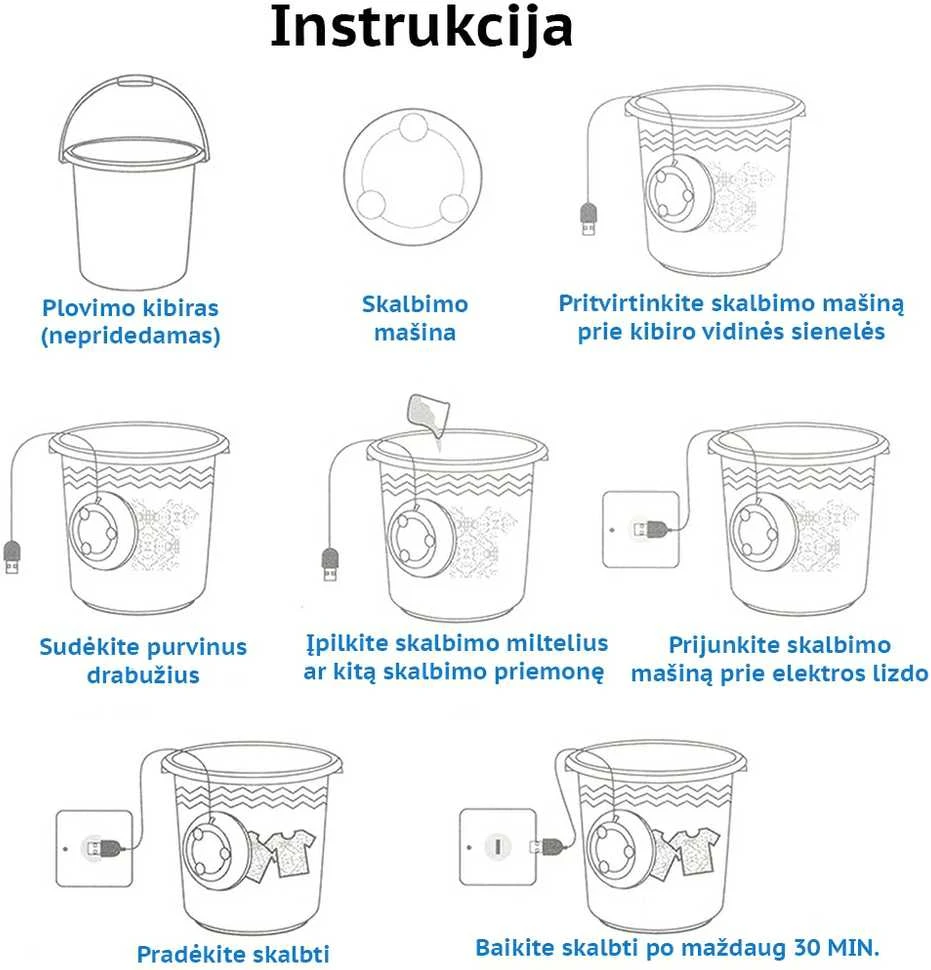 Kelioninė skalbimo mašina