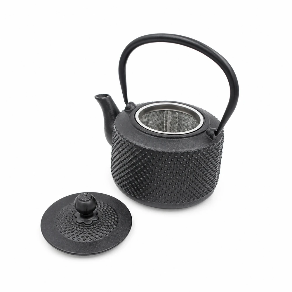 Ketaus arbatinukas su metaliniu sieteliu TR2309A