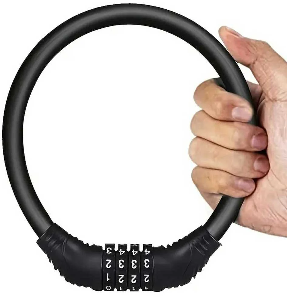 Rw37 Užraktas dviračiui 38cm. su kodine spyna