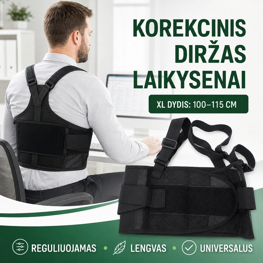 Korekcinis diržas nugaros laikysenai