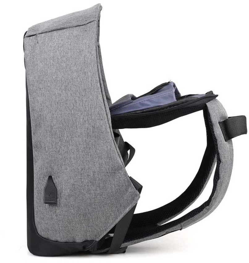 Kuprinė Su USB Lizdu - Violetinė