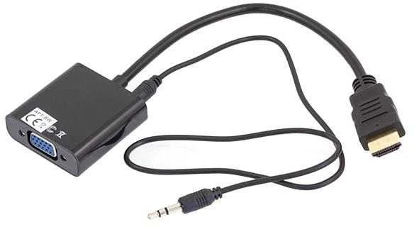 92-129# Oem HDMI į VGA + garso keitiklis HD31A su laidu