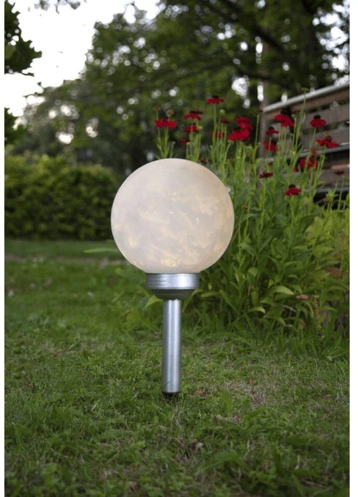 Lauko LED sodo lempa „Luna“ su saulės baterija (37 cm)