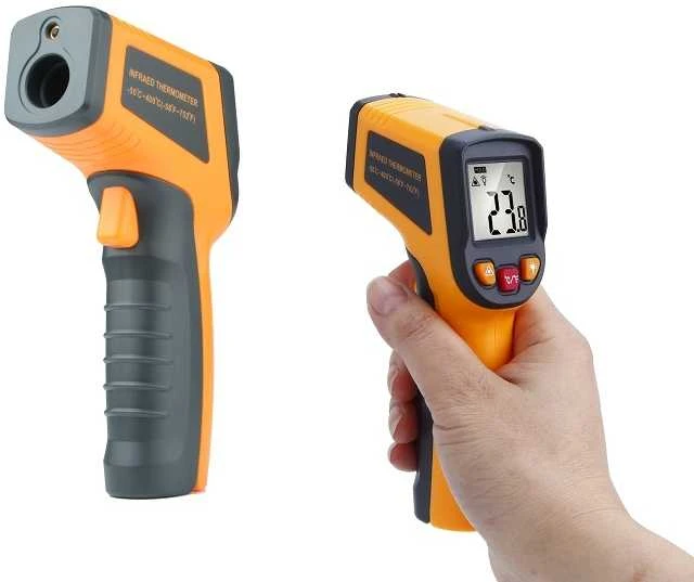 Lazerinis bekontaktis termometras nuo -50 iki 400C