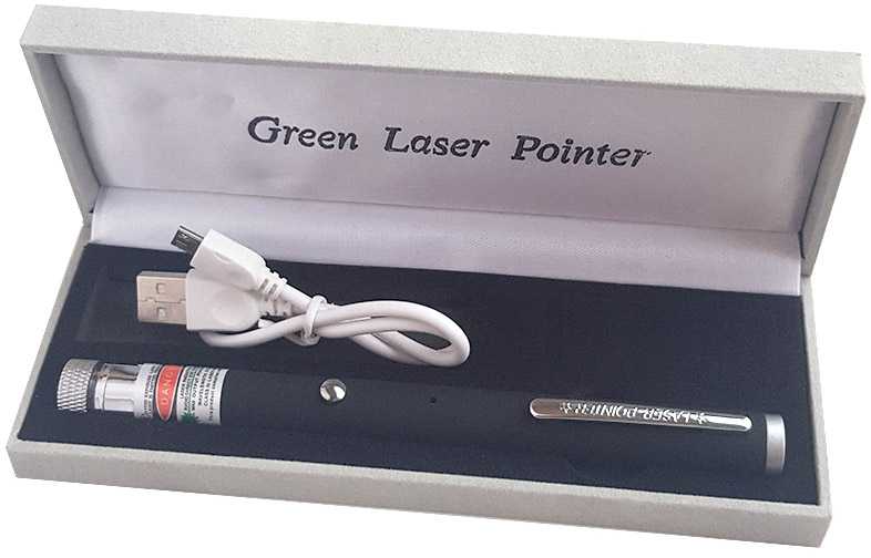 Lazeris 100mw įkraunamas per USB