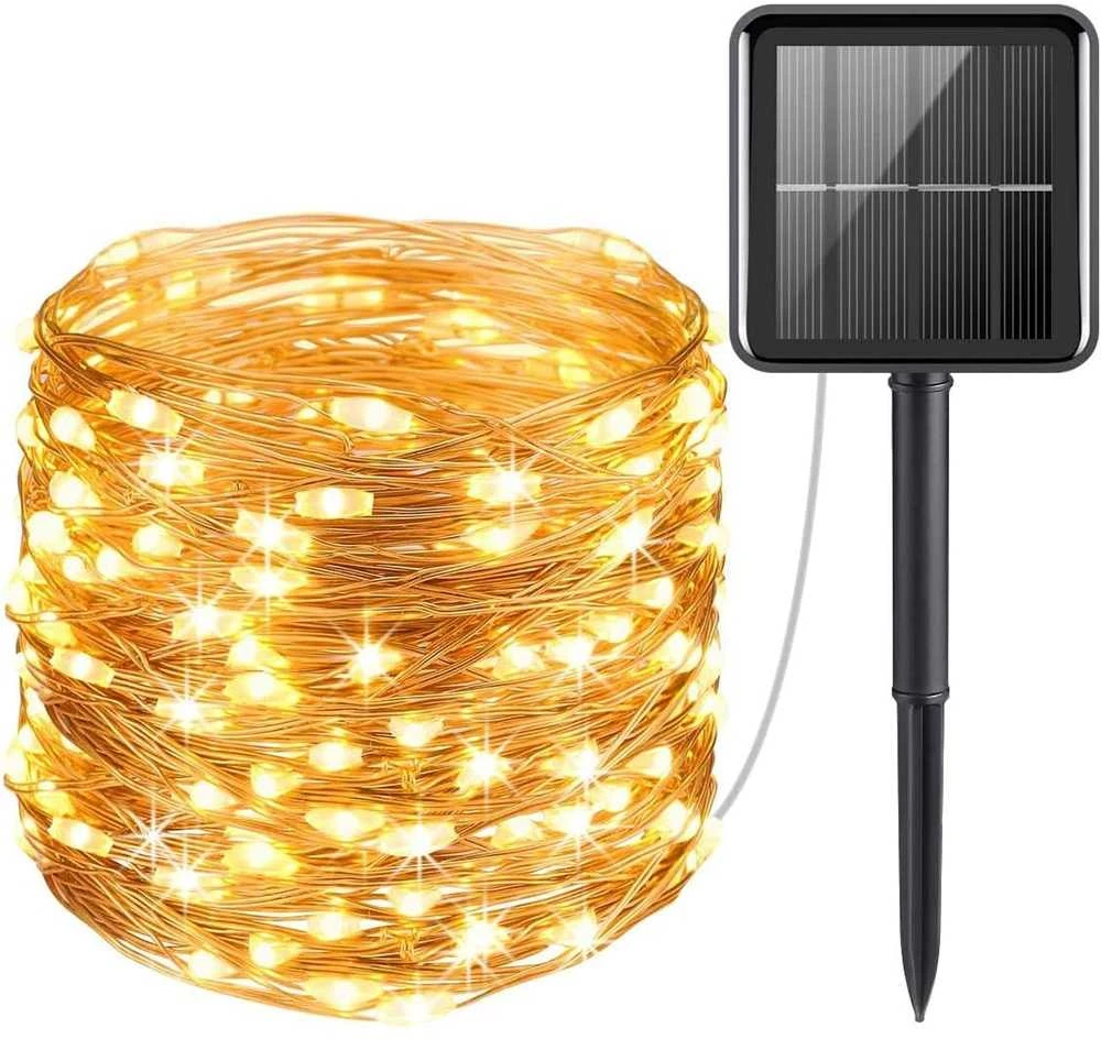 Led girlianda su saulės elementu