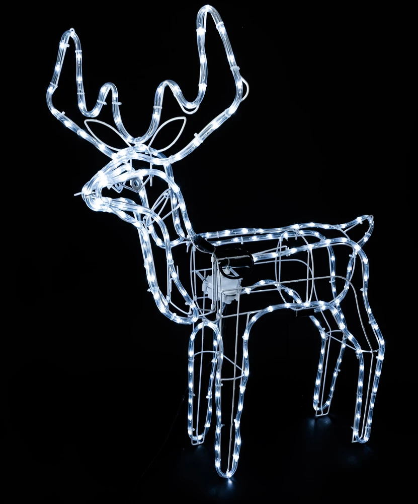 LED Kalėdinis šviečiantis elnias – 90×80 cm