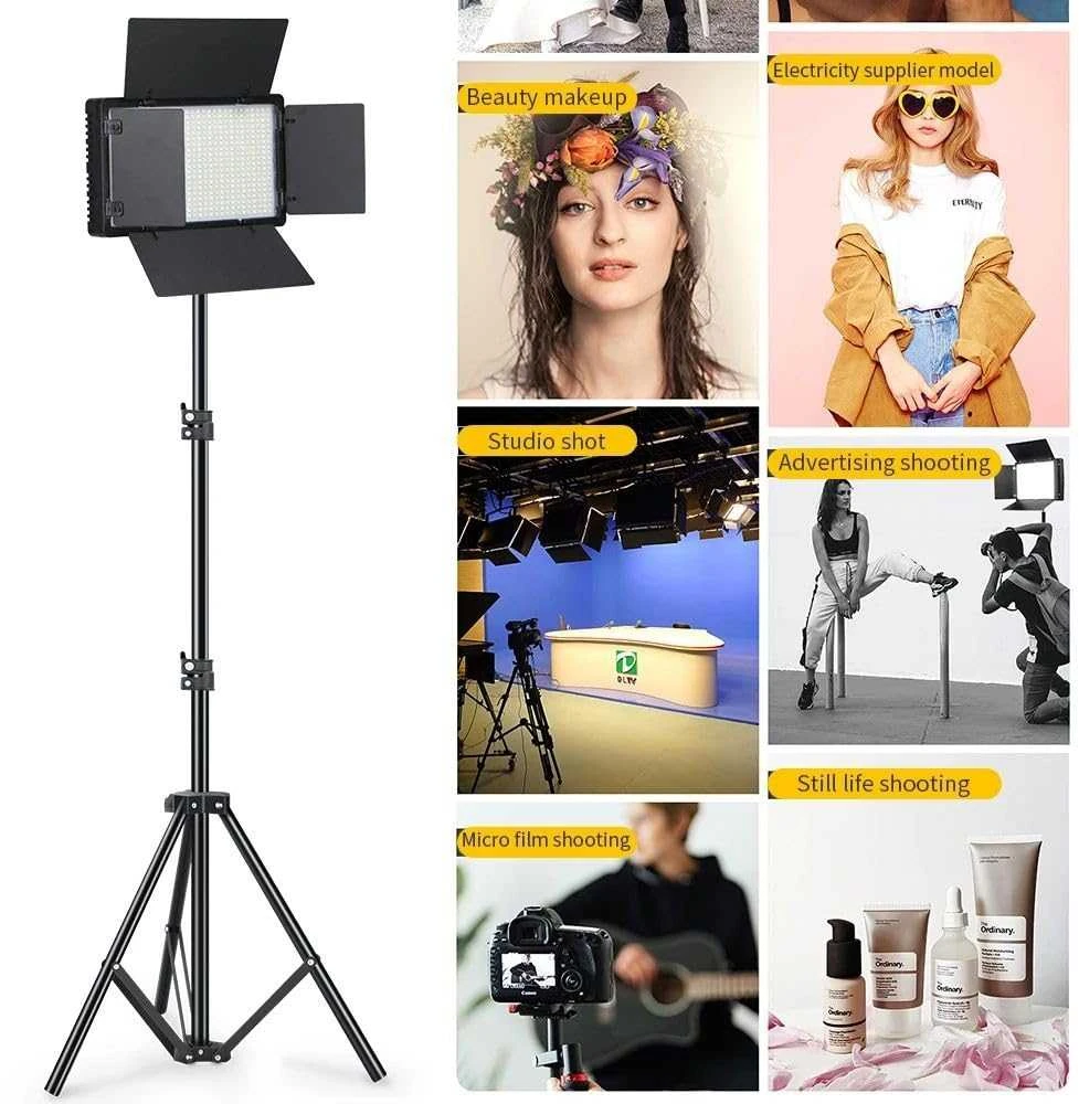 LED panelinė lempa su trikoju 600 pro KIT