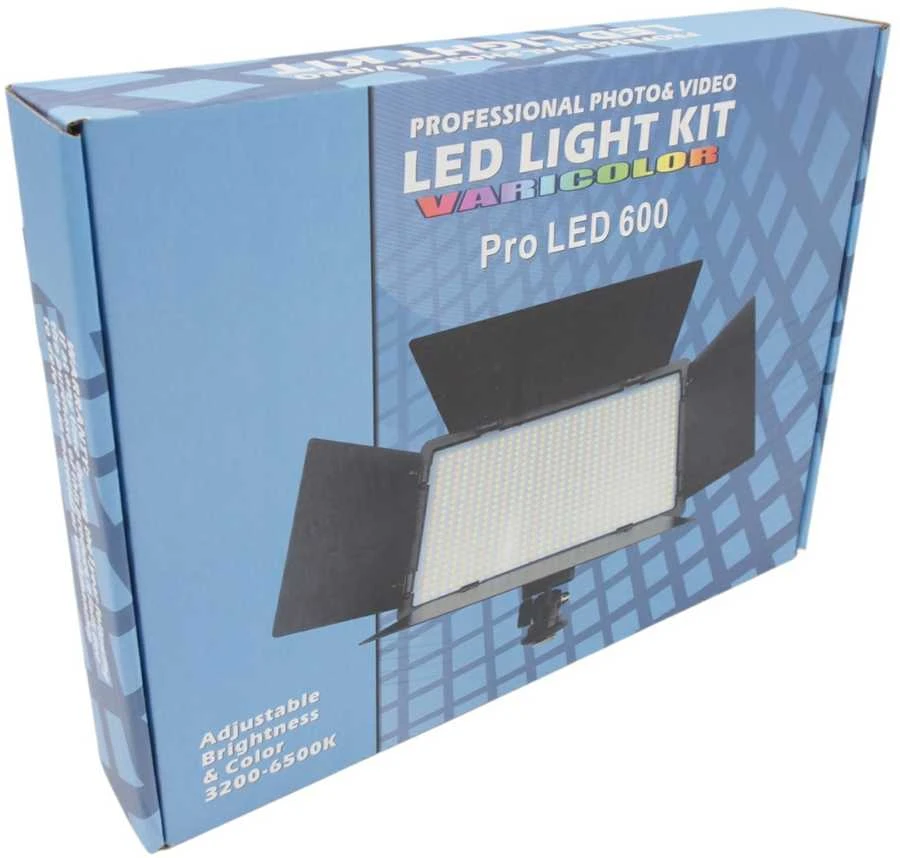 LED panelinė lempa su trikoju 600 pro KIT