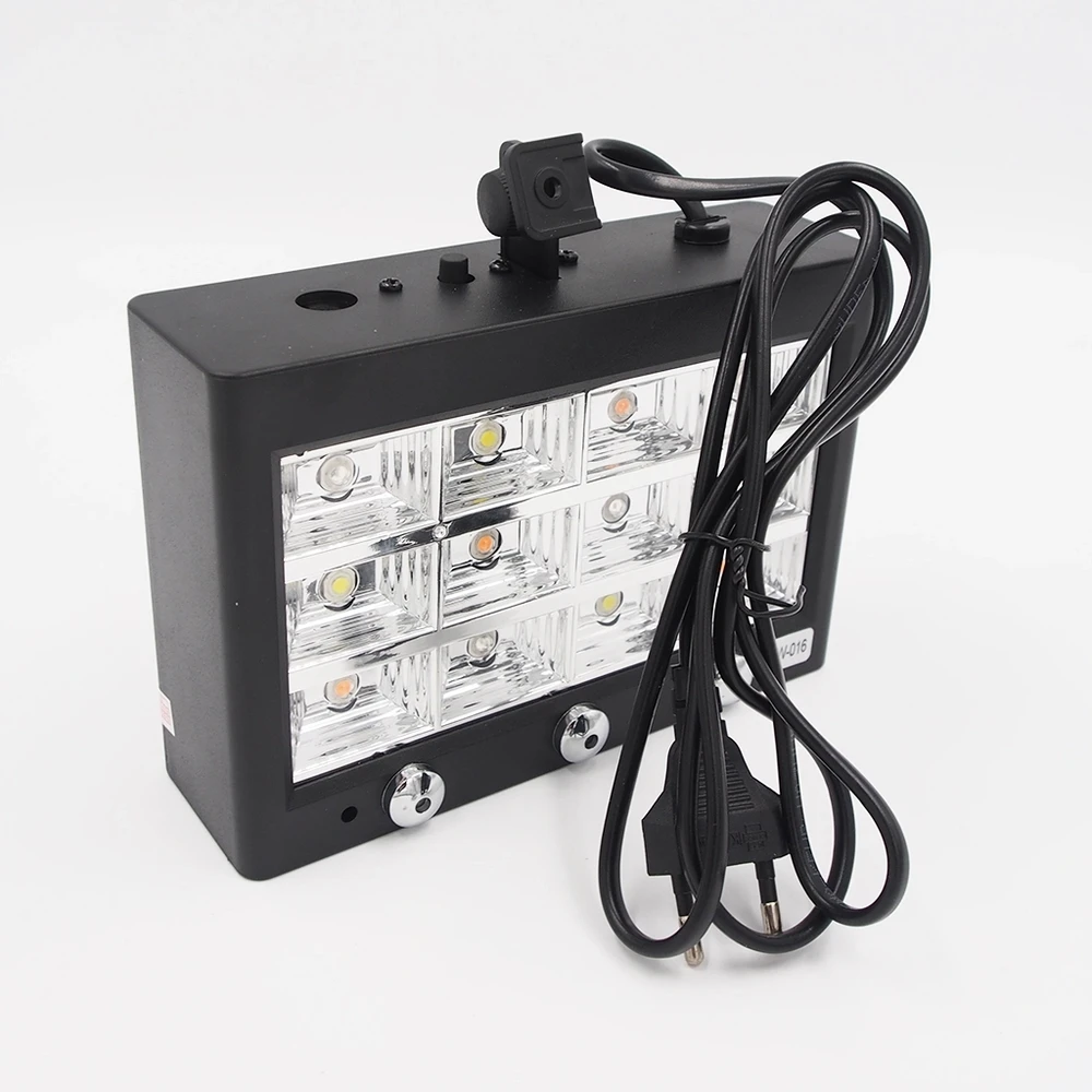 LED stroboskopas su lazeriais